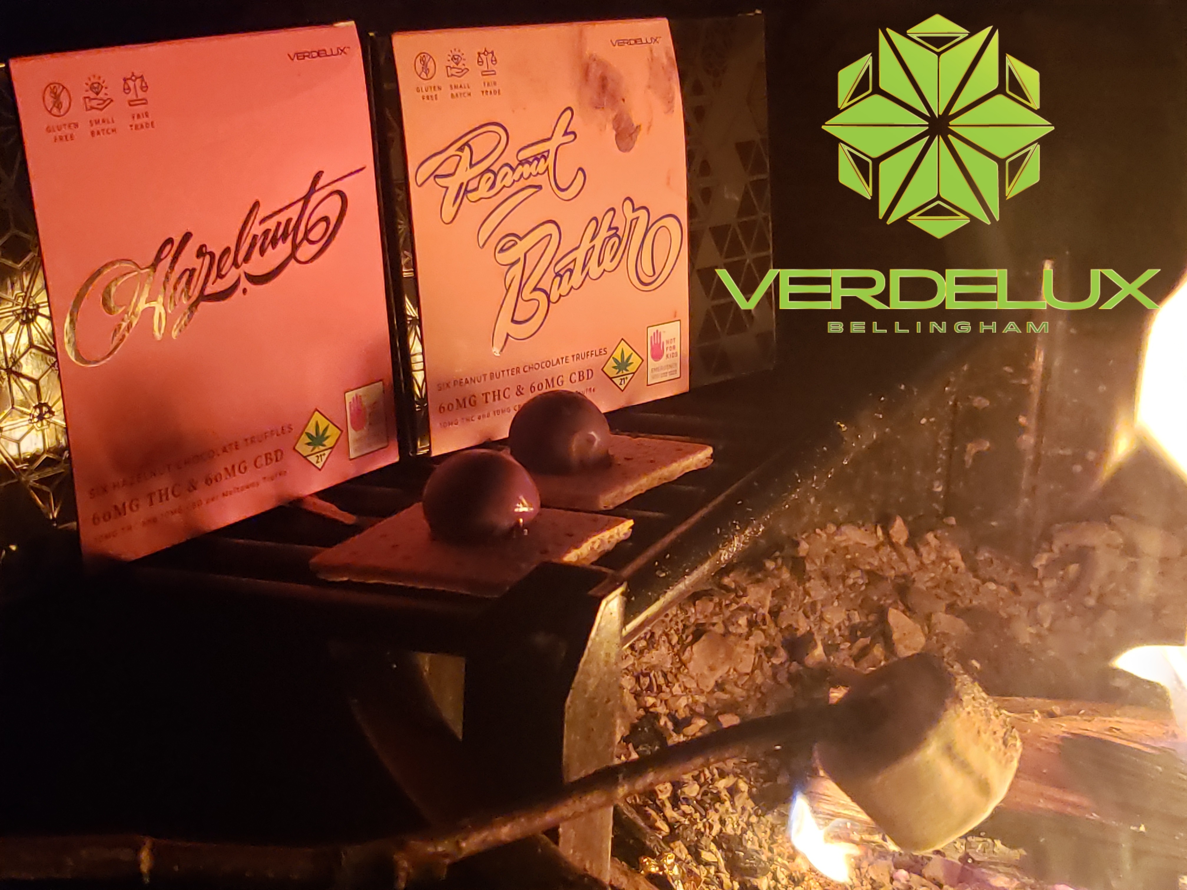 Build your S'mores with Verdelux's delicious truffles!
